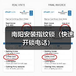 南阳安装指纹锁（快速开锁电话）（图3）