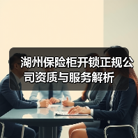 湖州保险柜开锁正规公司资质与服务解析（图2）
