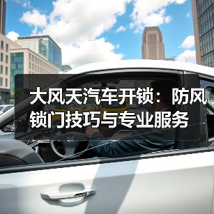 大风天汽车开锁：防风锁门技巧与专业服务（图4）