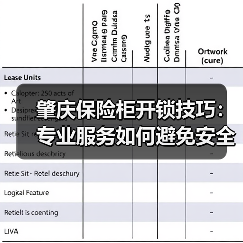 肇庆保险柜开锁技巧：专业服务如何避免安全风险？（图4）
