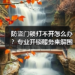 防盗门锁打不开怎么办?专业开锁服务来解围(图2) 防盗门锁打不开怎么办?专业开锁服务来解围(图2)