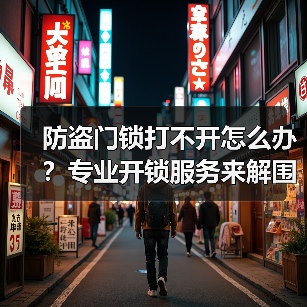 防盗门锁打不开怎么办？专业开锁服务来解围