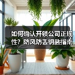 如何确认开锁公司正规性？防风防丢钥匙指南