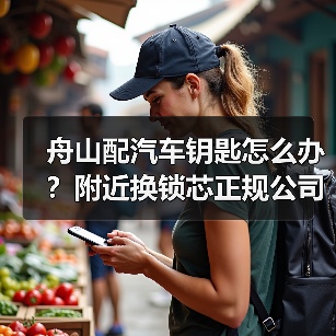 舟山配汽车钥匙怎么办？附近换锁芯正规公司推荐（图1）