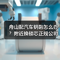 舟山配汽车钥匙怎么办？附近换锁芯正规公司推荐（图4）
