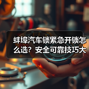 蚌埠汽车锁紧急开锁怎么选？安全可靠技巧大公开！（图3）