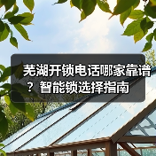 芜湖开锁电话哪家靠谱？智能锁选择指南（图3）