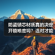 防盗锁芯材质真的决定开锁难度吗？选对才能守护家居安全