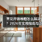 常见开锁难题怎么解决?2026年实用指南与正规平台推荐(图4) 常见开锁难题怎么解决?2026年实用指南与正规平台推荐(图4)