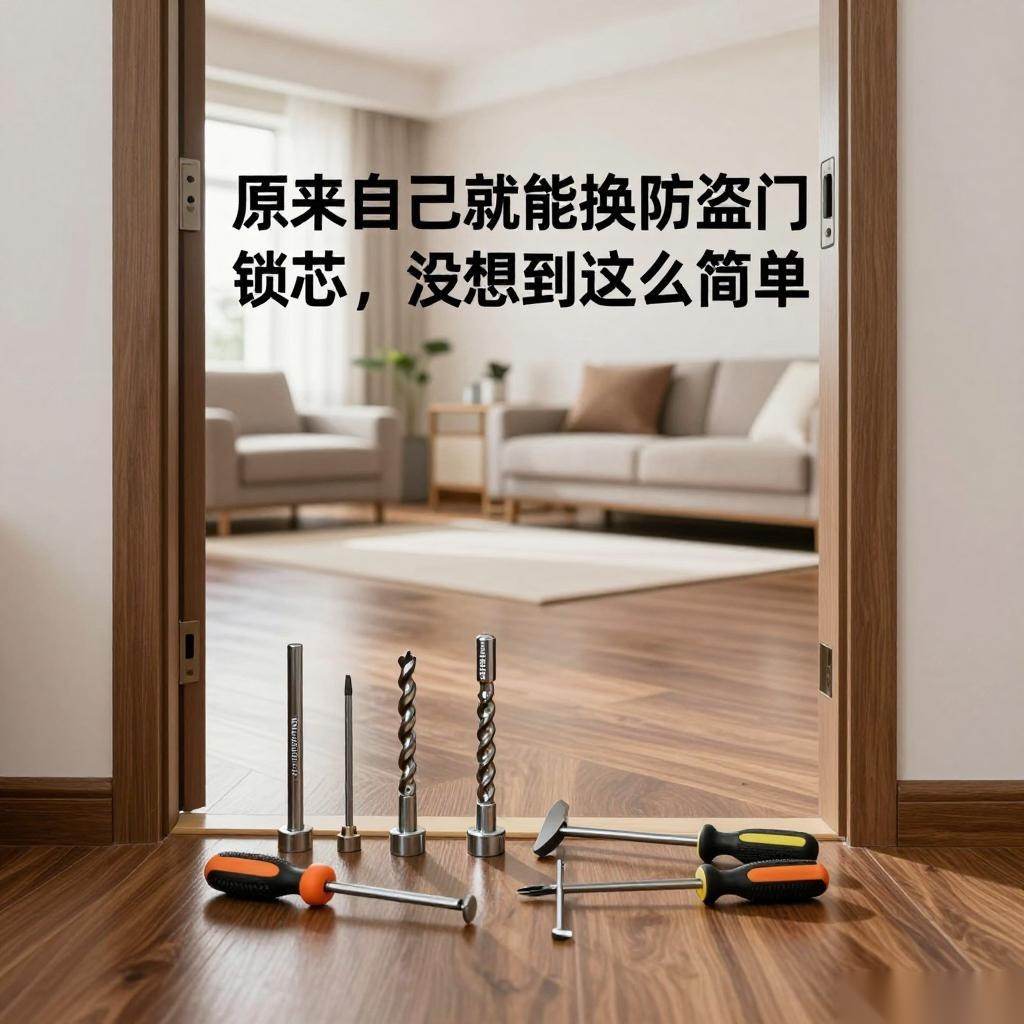 原来自己就能换防盗门锁芯，没想到这么简单